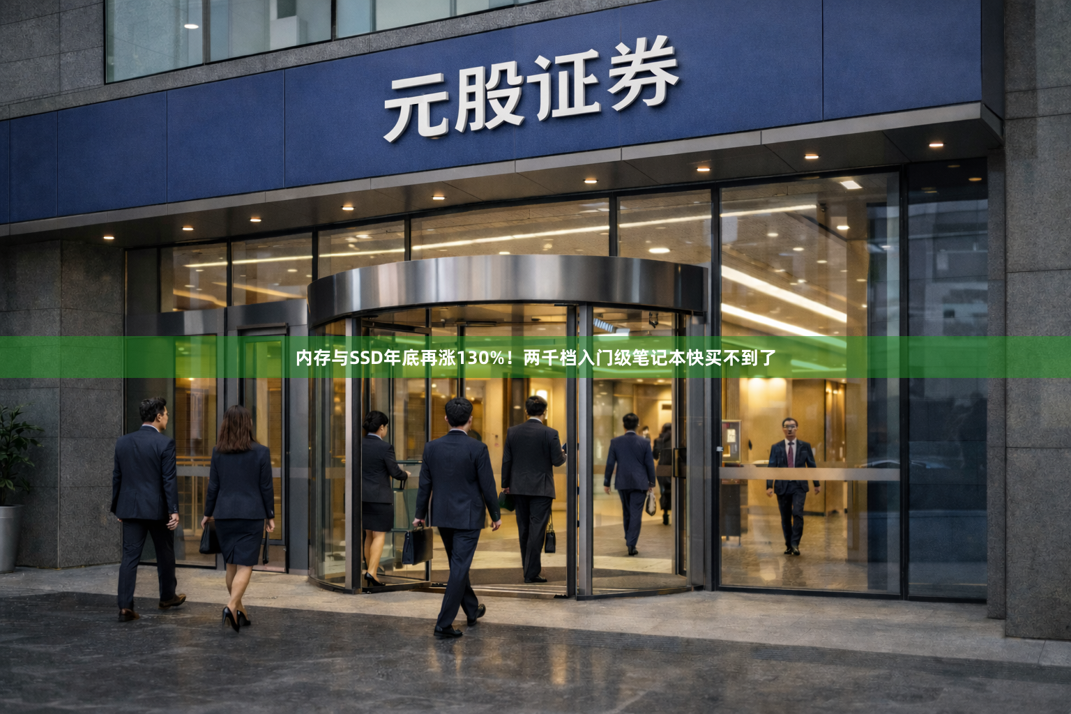 内存与SSD年底再涨130%！两千档入门级笔记本快买不到了
