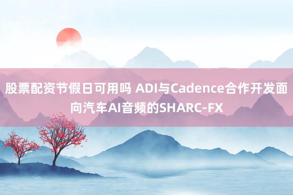 股票配资节假日可用吗 ADI与Cadence合作开发面向汽车AI音频的SHARC-FX